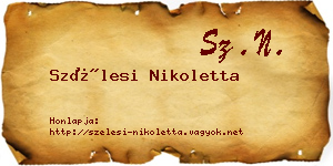 Szélesi Nikoletta névjegykártya